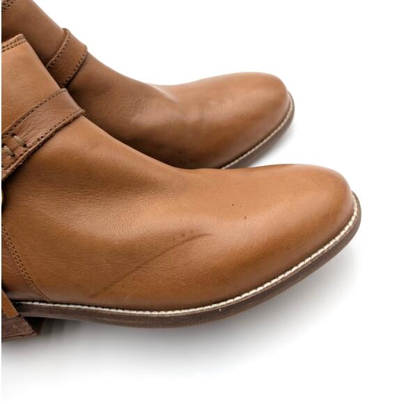 Softwalk Reade Fringe Detail Ankle Boots Women's Cognac Size US8M EU39 - Picture 11 of 13